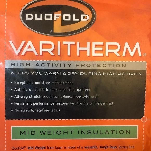 5 for $25 ❄️ Thermal Long Johns Duofold Varitherm Men’s Mid-Weight Thermals - Picture 3 of 8